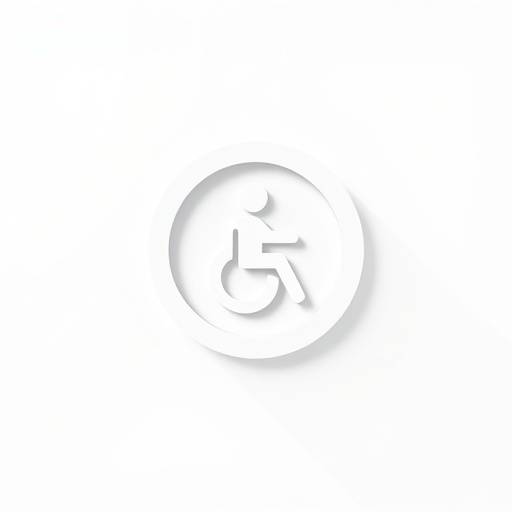 Icône d'accessibilité représentant une personne dans un cercle